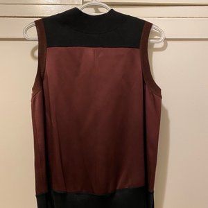 Rag & Bone Darcie Mixed-Media Mock-Neck Tank